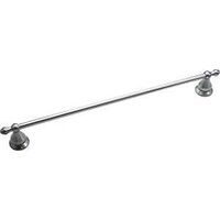 Satin Nickel Round Towel Bar, 24in.