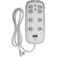 eight outlet surge strip with coax 6 cord