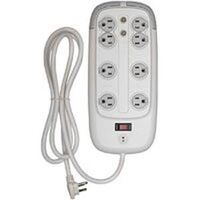 Eight Outlet Surge Strip with Coax 6' Cord