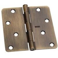 Residential Door Hinge 4in. Antique Brass