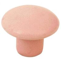 1 3/8" Ceramic Knob Matte Pink