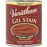 varathane interior & exterior oil gel stain, 1 qt traditional cherry