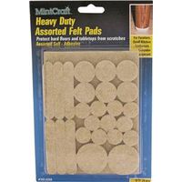 heavy duty felt pads assorted