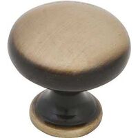 1 3/8in. Antique Brass Knob