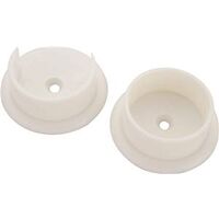 Plastic Pole Sockets , White