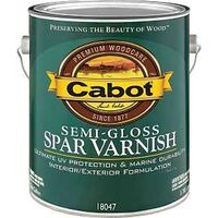cabot voc spar varnish, 1 gal semi-gloss