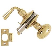storm door lockset, brass