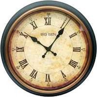plastic wall clock, 20in. black