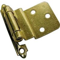 modern hinge 3/8in. bright brass