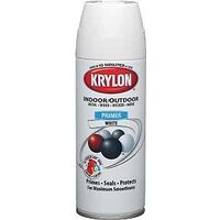 krylon spray paint primer, white 12 oz