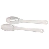 poly spoon set, white 2 pc