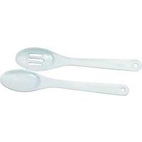 poly spoon set, white 2 pc