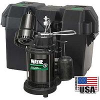 Sump Pump & Back Up System, 1/3 Hp
