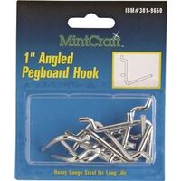 Angled Pegboard Hooks Us2C, 1in.