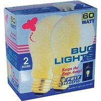 Yellow Bug Light Bulb, 100 Watt A19 