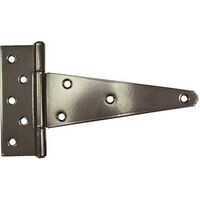 Heavy Duty T Hinge with Bushing, 8in. Black