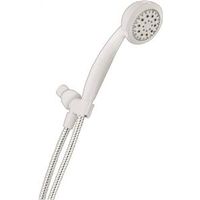 five spray hand shower head, white