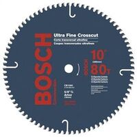crosscut saw blade, 80 tooth 10in.