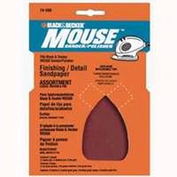 sandpapaer refills for black & decker mouse, assorted grits 5 pk