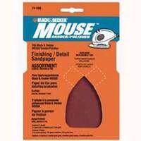 Sandpapaer Refills For Black & Decker Mouse, Assorted Grits 5 Pk