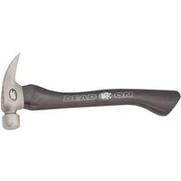 dead on curved handle claw hammer, 16 oz