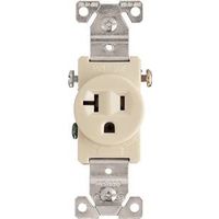 3142551 - SINGLE RECEPTACLE 125V- ALMOND