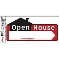 Open House Directional Sign, 10in. x 22in.