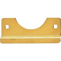 latch guard, 2 1/2in. x 6in. brass