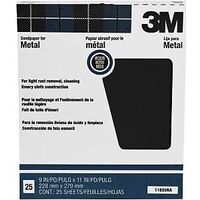 9in. x 11in. emery cloth medium    