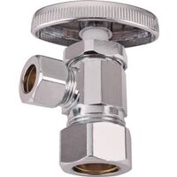 Angle Stop Valve, 5/8" Compression x 3/8" Compression