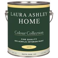 Laura Ashley Home Interior Latex Satin Paint, 1 Gal Pastel Base