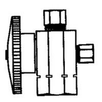 1/4 turn valve, 1/2in. x 3/8in. x 3/8in.
