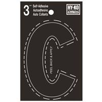 3225083 - 3IN BLACK VINYL LETTER C