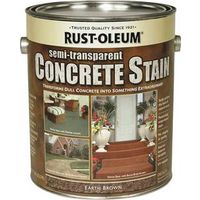 concrete stain, 1 gal earth brown