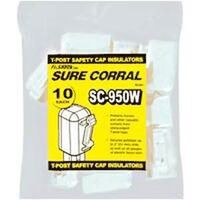T-Post Safety Cap Insulator, White