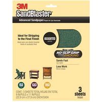 sandpaper 9in. x 11in.assorted grit 3pk 