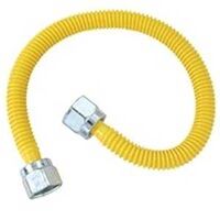 coated stainless steel gas connecotor, 3/8in. x 46in.