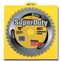 super duty carbide blade, 10in. x 40 tooth