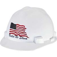 United We Stand Hard Hat, White