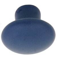 1 3/8in. Ceramic Knob Matte Blue