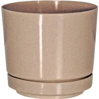 Full Depth Hi-Gloss Planter, 6in. x 5 1/2in. Sand