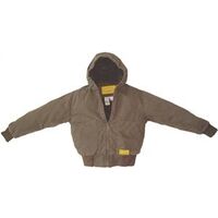 Brown Hooded Jacket, 3X-Large