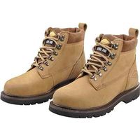 nubuck leather steel toe work boots, 9 1/2 mens 