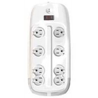 surge outlet block with 6 cord, white