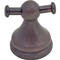 Double Robe Hook Oil Rub Bronze 