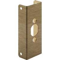 Lock & Door Edge Reinforcer, 1 3/8in. x 1in. x 4 1/2in. Antique Brass