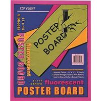 3362654 - FLUORESCENT POSTERBOARD 5CT