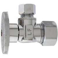 Quarter Turn Angle Valve,  5/8in. x 3/8in. Chrome