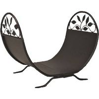 log rack, 19 1/4in. bronze finish