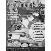 laminating starter kit assortment, 130 pc